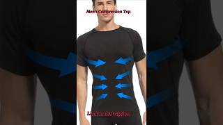 Mens Compression TopWorkout Tshirt For Outdoor Sports temu ytshorts tshirt [upl. by Dnalevelc]