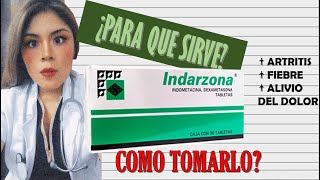 INDARZONA para que sirve alivia el dolor como tomarlo [upl. by Enelrihs]