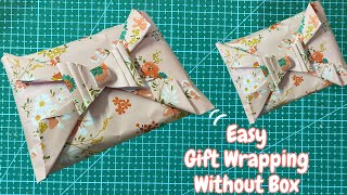 Gift Wrapping Tutorial  Gift Wrapping Without Box  How to Wrap a Clothes [upl. by Ylluz]