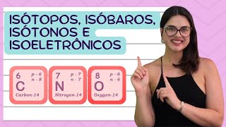 Aula 25  Isótopos isóbaros isótonos e isoeletrônicos [upl. by Edwards709]