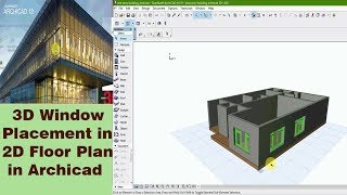 Archicad Tutorial  Quick and Easy method to place window in Archicad for beginner [upl. by Gabi439]