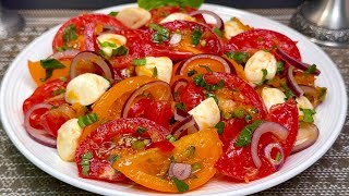 Die leckerste TomatenVorspeise aller Zeiten 🍅 Zaubersalat – einfach und schnell [upl. by Naujid431]