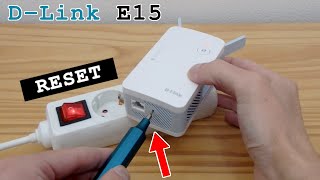 DLink E15 WiFi 6 extender dual band • Factory reset [upl. by Yrehc]