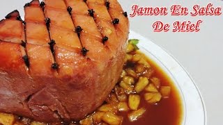 RECETA FACIL DE JAMON GLASEADO  RICARDO RENTERIA [upl. by Yllaw]