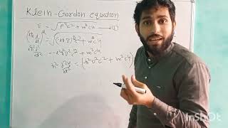 Klein Gordon Equation [upl. by Maryrose]