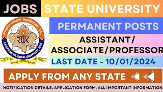 Permanent Faculty Recruitment Notification 2023 [upl. by Ulani819]