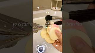 메이크업 브러쉬 세척🧼🫧✨ Makeup Brush Cleaning makeup [upl. by Ashlen173]