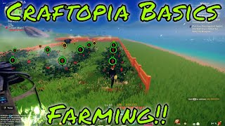 Craftopia How to Farm Basics [upl. by Elin]