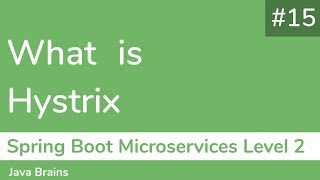 15 What is Hystrix  Spring Boot Microservices Level 2 [upl. by Sirroned]