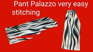 plazo pant stitching  Palazzo pant easy stitching  trouser pant stitching step by step [upl. by Spalding]