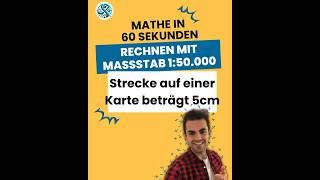 Rechnen mit einem Maßstab von 150000 Mathe lernen mit Mathetipps 🧮🫶🏻 [upl. by Anilec]