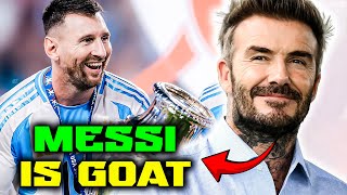 David Beckham Praising Messi for 8 Minutes Straight [upl. by Aititel960]