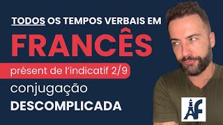 2 DE 9  PRESENTE DO INDICATIVO EM FRANCÊS  CURSO DESCOMPLICANDO OS TEMPOS VERBAIS [upl. by Mitzl]