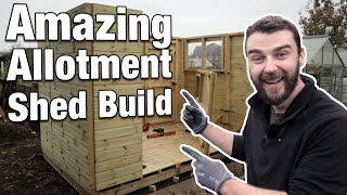 This Shed Is Unbelievable  Allotment Shed Build  PowerSheds First Impressions 10x6quot Pent [upl. by Ammann]