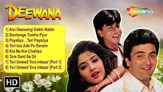 Deewana Movie All Songs  90s Romantic Songs  Shahrukh Khan Rishi Kapoor Divya Bharti  Jukebox [upl. by Yordan527]