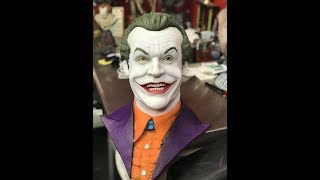 How to paint a Jack Nicholson Joker Bust from Batman [upl. by Mcnalley]