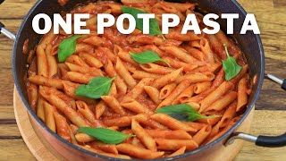 One Pot Pasta with Tomato Sauce  Quick and Easy Recipe [upl. by Nnaycart]