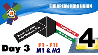 Veteran European Judo Championships 2015 Day 3  Tatami 4 [upl. by Gahan]