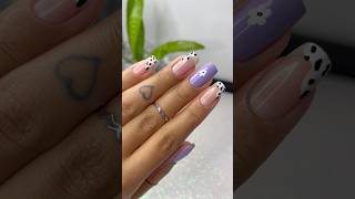 Unhas lilás 💜 unhas unhasdecoradas nails nailsart nailsnailsnails [upl. by Tsai]