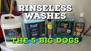 Rinseless Washes The 5 Big Dogs Auto Detailing Car Washing [upl. by Alda839]