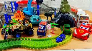 Wadidaw Ada Dinosaurus Dan MobilMobilan Keren Ada Ambulance Truck Cargo Mobil Polisi Keren [upl. by Hoyt552]