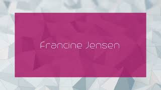 Francine Jensen  appearance [upl. by Seuqramed925]