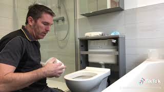 Swapping back to wall toilet fault bathroom toilet [upl. by Rogerio]