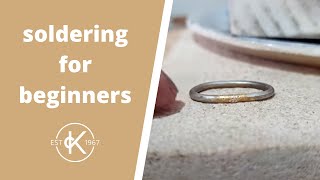 The Basics Of Soldering For Jewellery Making  12 Months Of Metal [upl. by De]