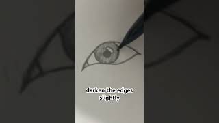 how to draw a semi realistic eye drawing art eyes [upl. by Rangel]