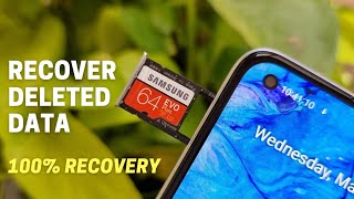 How to Easily Recover Deleted Files Photos From android phone SD Card in Hindi [upl. by Zelde607]