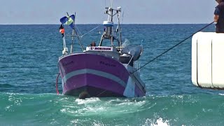 📛 ATTENTION GROSSE HOULE À CAPBRETON ENTRÉE ET SORTIE AGITÉES POUR LES BATEAUX🌊😨 [upl. by Adnorhs867]