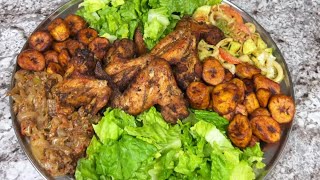 Salade d’Ailes de Poulet Croustillantes avec Légumes et Alloco [upl. by Tessie]