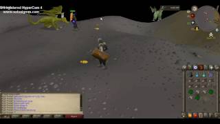 OSRS How to safe spot green dragons P2P [upl. by Karame]