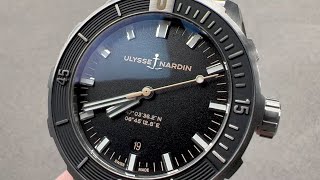 Ulysse Nardin Diver Le Locle 81631757MIL92 Ulysse Nardin Watch Review [upl. by Aizat]