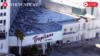 Live Tropicana implosion as iconic Las Vegas hotel and casino to be reduced to rubble [upl. by Siger]