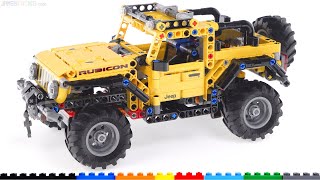 Modest size appropriate features LEGO Technic Jeep Wrangler review 42122 [upl. by Notnilk]