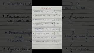 Oxoacids of sulphurp block elementsChemistry for htet pgt tgt exams [upl. by Alcot898]