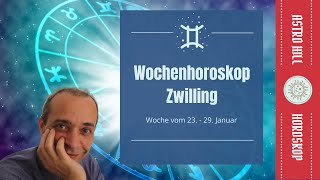 Wochenhoroskop für Zwilling vom 23  29 Januar 2023 [upl. by Letsirc674]