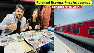 Bangalore Rajdhani Express First Class Journey with Delicious IRCTC Food  Indian Railways  Ep1 [upl. by Ailatan807]