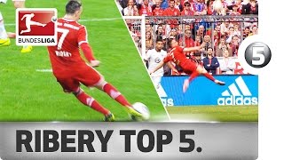 Franck Ribery  Top 5 Goals  Updated [upl. by Amund]