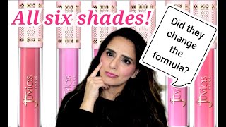 NEW Juvias Place Pink Smoothie Lip Glosses  All 6 Shades [upl. by Esined]