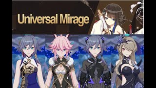 Universal Mirage  Roaring Palace  F2p clears with low level account [upl. by Yelha]