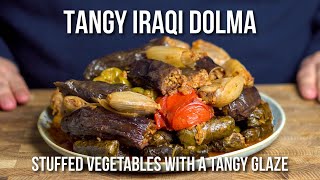 Tangy Iraqi Dolma the GREATEST of all stuffed vegetable recipes [upl. by Rengia977]