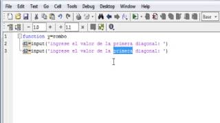 calcule el área de un rombo conociendo sus diagonales [upl. by Wolcott]