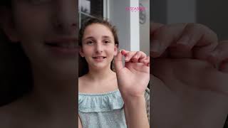 Safety Screw Back Earrings  A 10 Year Old Girl’s Easy HowTo Guide for ScrewBack Earrings ✨ 👧 💎 [upl. by Kathie268]