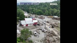 Flash flooding in Lyndonville VT [upl. by Nosirb]