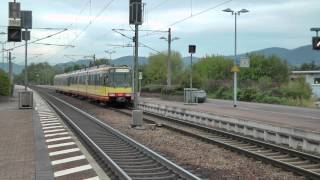 Zug Züge Straßenbahn  Impressionen aus dem Bahnhof Achern [upl. by Hyrup645]