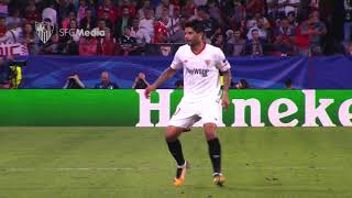 Seguimiento Ever Banega SFC  Spartak 1 11 17 Sevilla FC [upl. by Meda]