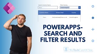 PowerApps  Search box and dropdown filter for results in gallery [upl. by Aihsele998]