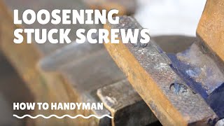 Loosening seized screws with an impact driver [upl. by Sirama]